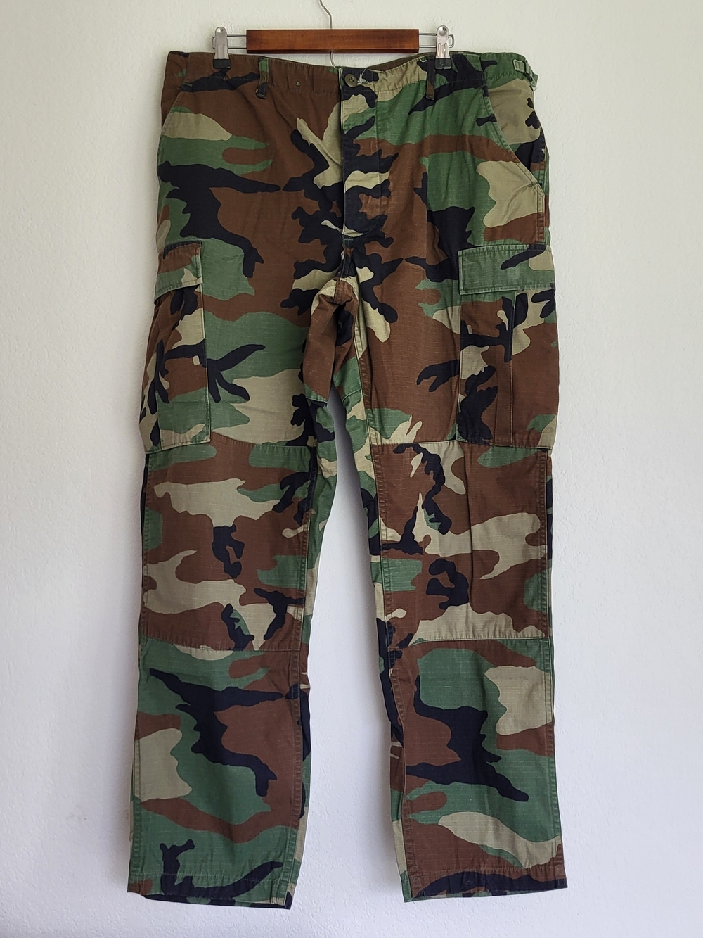 USGI Woodland Camo BDU Pants Large Regular Propper Ripstop Cargo Military M81